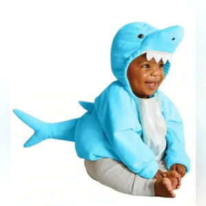 Hyde & Eek Blue Shark Costume Infant Size 6 - 12 Months Plush Halloween NEW